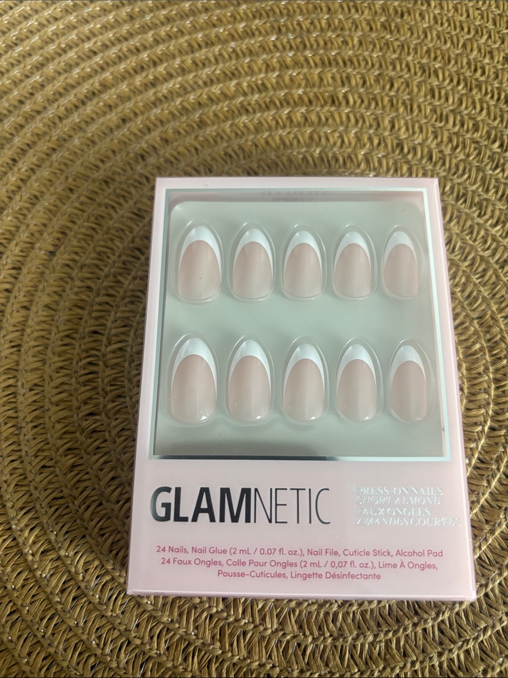 GlamneticPress-On Nails - Pink French Tip Set NEVER USED